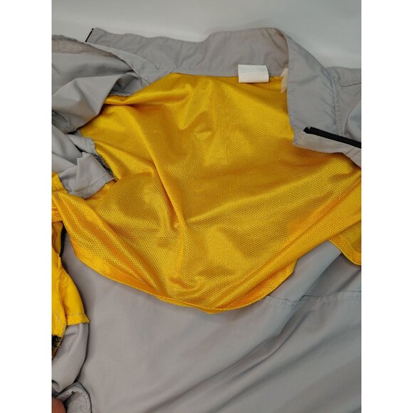 Champion Mens XXL Windbreaker Jacket Gray & Yellow - Picture 13 of 14